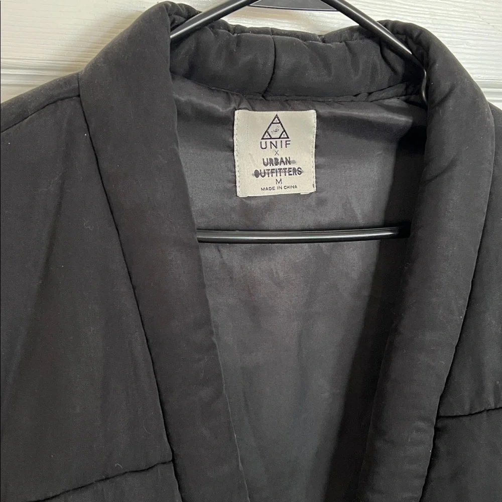 Unif Urban Outfitters Black Jacket Coat M - Picture 4 of 6